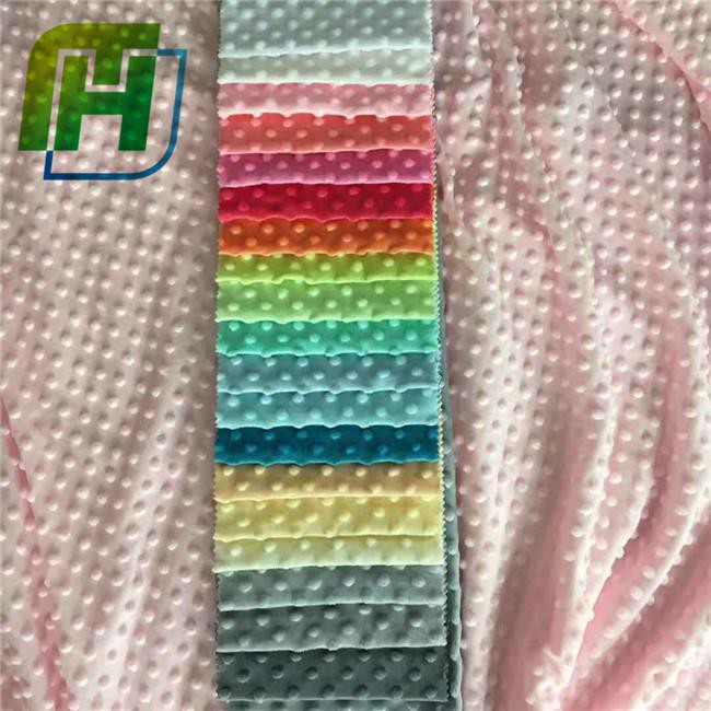 minky dot fabric color card