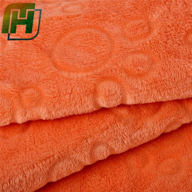 orange flannel fabric 