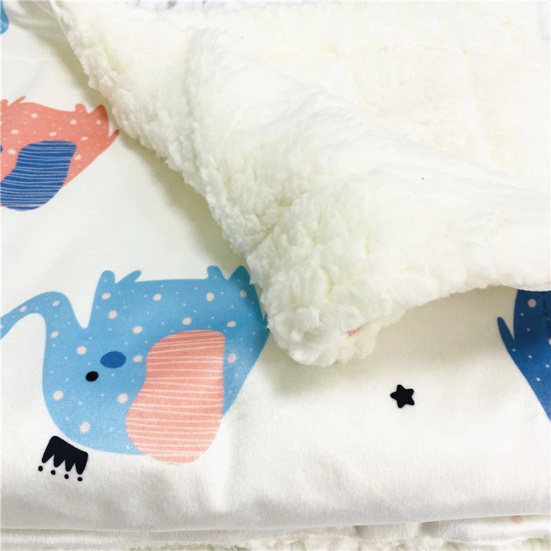 Print baby blanket
