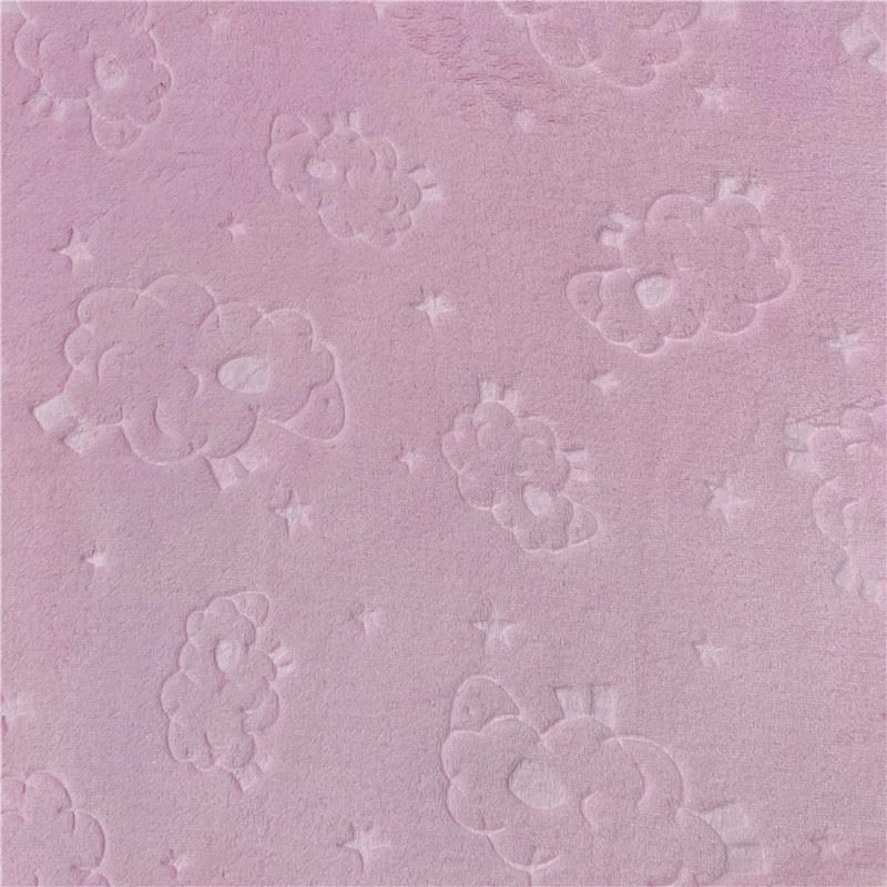 Cute sheep fleece fabric