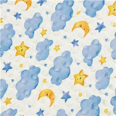 Printed minky fabric