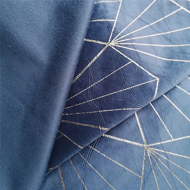 Metallic Print Velvet Fabric