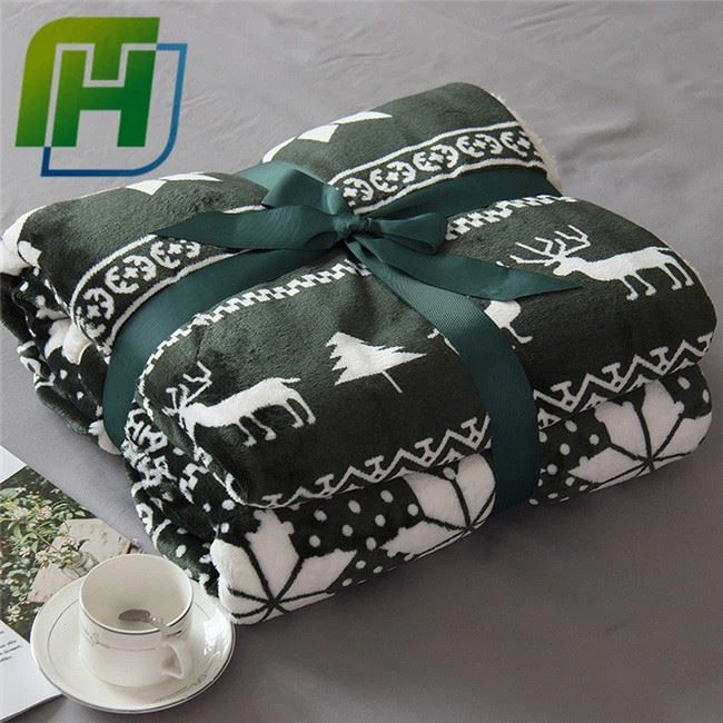 Print Christmas Fleece Blanket For Winter