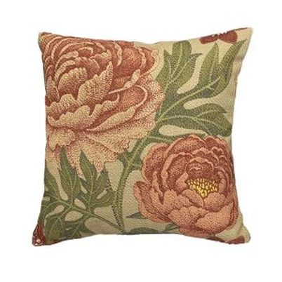 Gėlių atspausdintos lino pagalvėlės