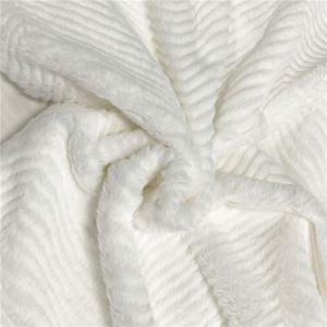 Baltas dirbtinio kailio audinys