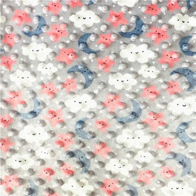 Spausdintas „Minky Dot“ audinys