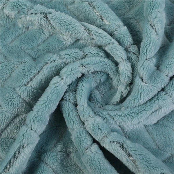 Lapų žakardo flanelinis vilnos audinys