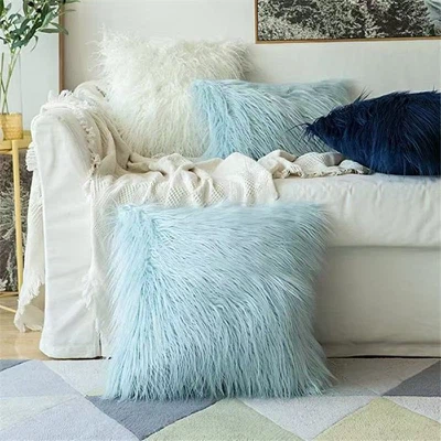 decorative shaggy faux fur pillows decorative shaggy faux fur pillows